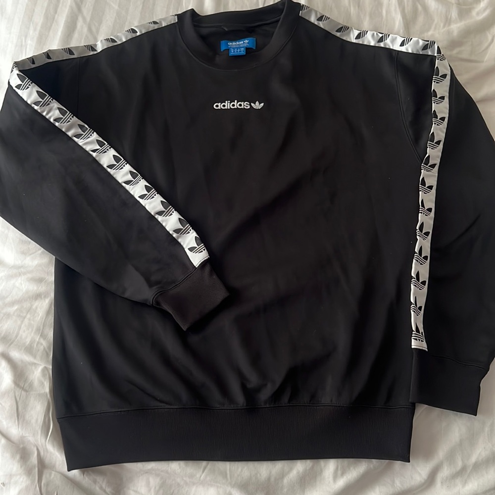 Adidas originals black crew neck